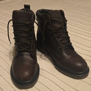 Brook Hollow Mens Brown Leather Boots, Heavy Duty, Size 12M, EUC